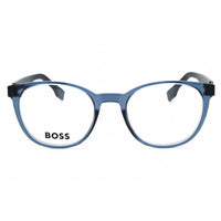 Hugo Boss Unisex Eyeglasses - Blue Plastic Round Full Rim Frame | BOSS 1577 0PJP 00 ,