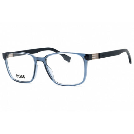 Hugo Boss Unisex Eyeglasses - Blue Rectangular Full Rim Frame | BOSS 1578 0PJP 00 ,