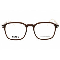 Hugo Boss Unisex Eyeglasses - Brown Rectangular Full Rim Frame | BOSS 1629 009Q 00 ,