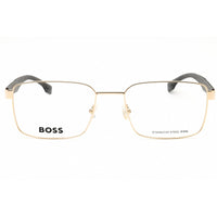 Hugo Boss Unisex Eyeglasses - Gold Rectangular Full Rim Frame | BOSS 1769 0J5G 00 ,