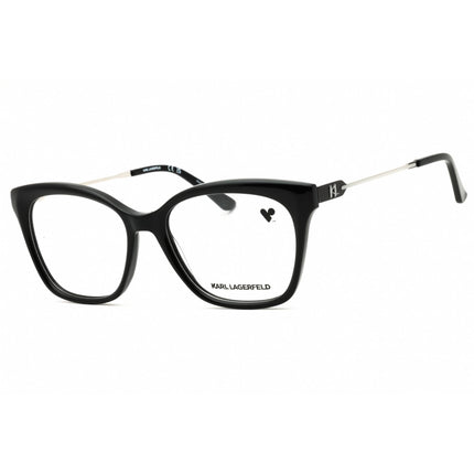 KARL LAGERFELD Unisex Eyeglasses - Black Acetate Cat Eye Shape Frame | KL6108N 001 ,