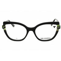 KARL LAGERFELD Unisex Eyeglasses - Black/Marble Cat Eye Full Rim Frame | KL6132N 013 ,