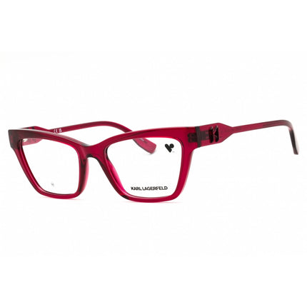KARL LAGERFELD Unisex Eyeglasses - Cyclamen Pink Cat Eye Full Rim Frame | KL6135 540 ,