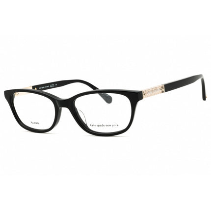Kate Spade Unisex Eyeglasses - Black Rectangular Full Rim Frame | HAZEN 0807 00 ,