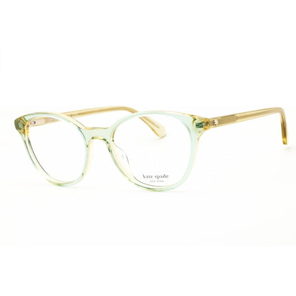 Kate Spade Unisex Eyeglasses - Green/Yellow Round Full Rim Frame | MAGGIE 0GP7 00 ,