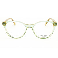 Kate Spade Unisex Eyeglasses - Green/Yellow Round Full Rim Frame | MAGGIE 0GP7 00 ,