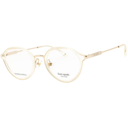 Kate Spade Unisex Eyeglasses - Beige Glitter Round Full Rim Frame | TULIP/FJ 0DXQ 00 ,