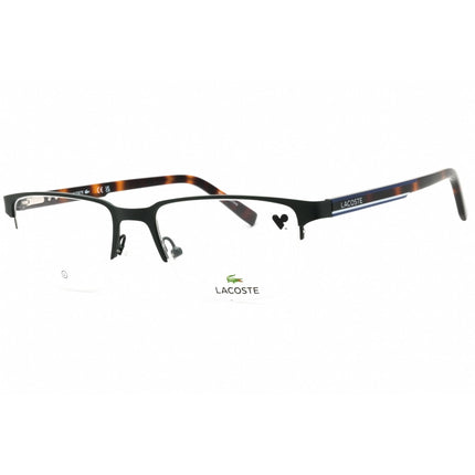 Lacoste Unisex Eyeglasses - Semimatte Brown Rectangular Half Rim Frame | L2279 201 ,