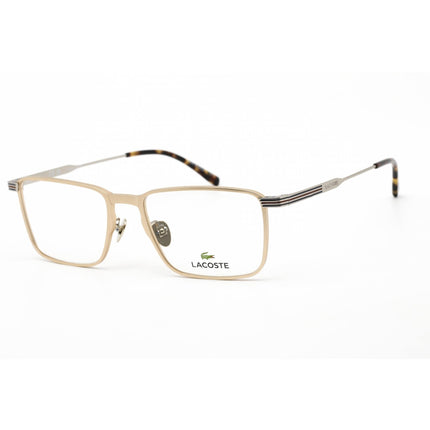 Lacoste Unisex Eyeglasses - Semimatte Gold Rectangular Full Rim Frame | L2285E 714 ,