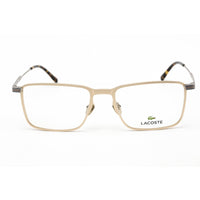 Lacoste Unisex Eyeglasses - Semimatte Gold Rectangular Full Rim Frame | L2285E 714 ,