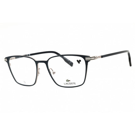 Lacoste Unisex Eyeglasses - Matte Blue Metal Rectangular Full Rim Frame | L2301 424 ,