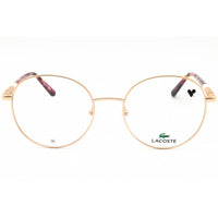 Lacoste Unisex Eyeglasses - Matte Rose Gold Metal Round Full Rim Frame | L2310 770 ,
