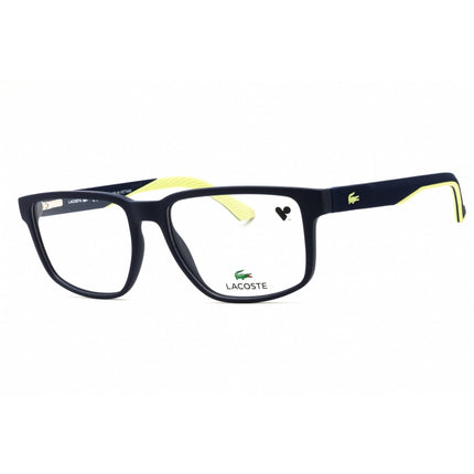 Lacoste Unisex Eyeglasses - Matte Blue Rectangular Shape Full Rim Frame | L2912N 401 ,