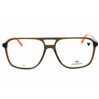 Lacoste Unisex Eyeglasses - Transparent Khaki Brown Full Rim Frame | L2991 275 ,