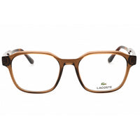 Lacoste Unisex Eyeglasses - Transparent Brown Round Full Rim Frame | L4001 210 ,