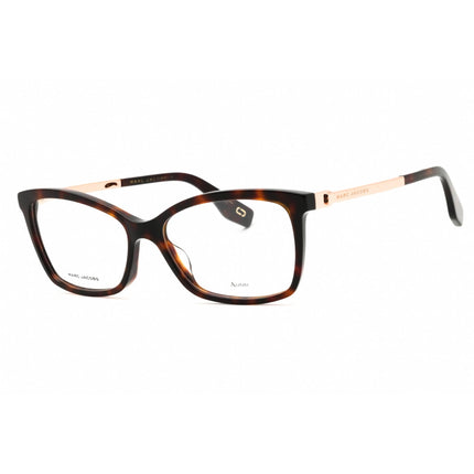 Marc Jacobs Unisex Eyeglasses - Dark Havana Rectangular Frame | Marc 306 0086 00 ,