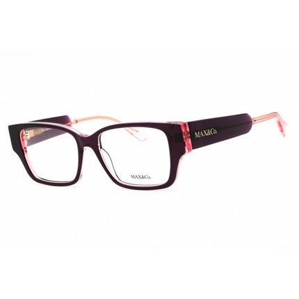 Max & Co Unisex Eyeglasses - Violet Acetate Rectangular Full Rim Frame | MO5095 083 ,