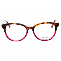 Max & Co Unisex Eyeglasses - Havana/Pink Acetate Round Full Rim Frame | MO5109 055 ,