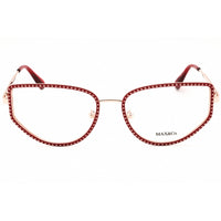 Max & Co Unisex Eyeglasses - Shiny Red Metal Cat Eye Full Rim Frame | MO5122 066 ,