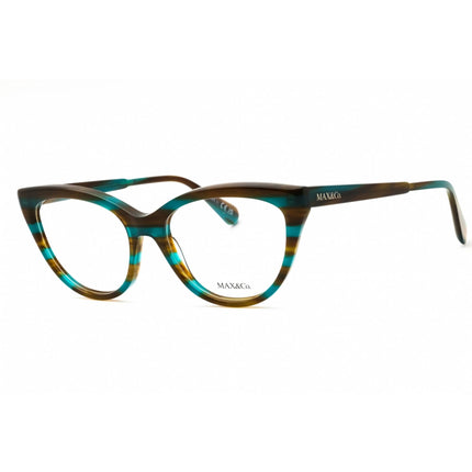 Max & Co Unisex Eyeglasses - Light Green Acetate Cat Eye Full Rim Frame | MO5131 095 ,