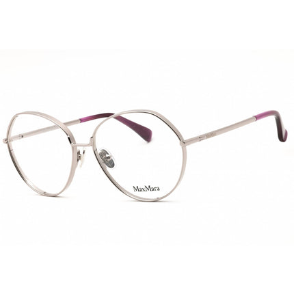 Max Mara Unisex Eyeglasses - Shiny Light Ruthenium Round Full Rim Frame | MM5139 014 ,