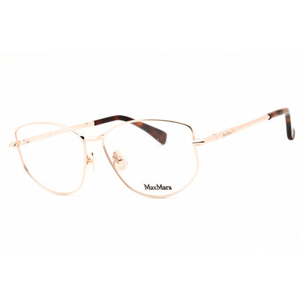 Max Mara Unisex Eyeglasses - Shiny Rose Gold Metal Cat Eye Shape Frame | MM5153 028 ,