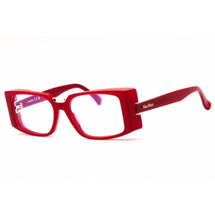 Max Mara Unisex Eyeglasses - Shiny Red Rectangular Full Rim Frame | MM5157-B 066 ,
