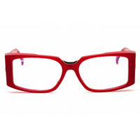 Max Mara Unisex Eyeglasses - Shiny Red Rectangular Full Rim Frame | MM5157-B 066 ,