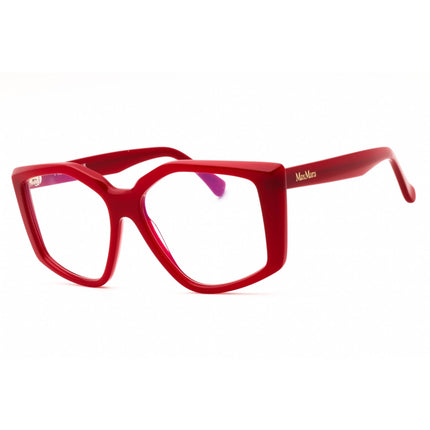 Max Mara Unisex Eyeglasses - Shiny Red Acetate Oversized Shape Frame | MM5162-B 066 ,
