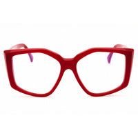 Max Mara Unisex Eyeglasses - Shiny Red Acetate Oversized Shape Frame | MM5162-B 066 ,