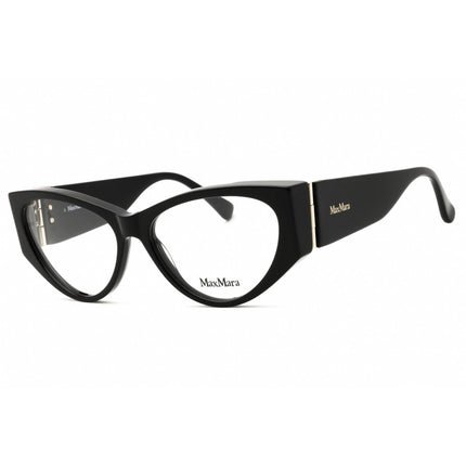 Max Mara Unisex Eyeglasses - Shiny Black Acetate Cat Eye Full Rim Frame | MM5174 001 ,