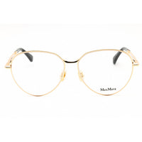 Max Mara Unisex Eyeglasses - Shiny Deep Gold Metal Aviator Shape Frame | MM5178 030 ,