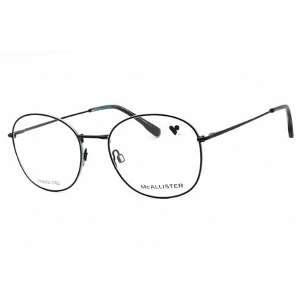 McAllister Unisex Eyeglasses - Black Metal Round Shape Full Rim Frame | MC4500 001 ,