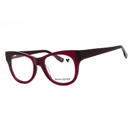 McAllister Unisex Eyeglasses - Red Crystal Acetate Cat Eye Shape Frame | MC4504 610 ,