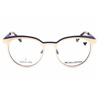 McAllister Unisex Eyeglasses - Gold Metal Round Shape Full Rim Frame | MC4541 710 ,