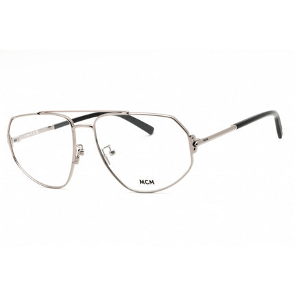 MCM Unisex Eyeglasses - Shiny Light Ruthenium Metal Oval Shape Frame | MW5014-H 014 ,