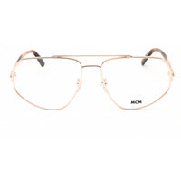 MCM Unisex Eyeglasses - Shiny Rose Gold Metal Oval Full Rim Frame | MW5014-H 028 ,