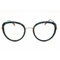 Missoni Unisex Eyeglasses - Teal Metal Cat Eye Shape Full Rim Frame | MIS 0043 0ZI9 00 ,