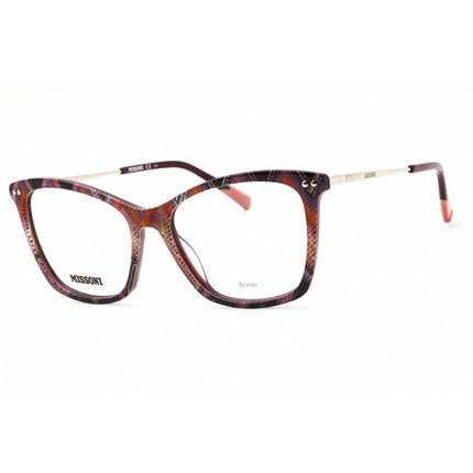 Missoni Unisex Eyeglasses - Pattern Pink Violet Cat Eye Shape Frame | MIS 0108 0S68 00 ,
