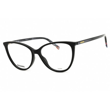 Missoni Unisex Eyeglasses - Black Plastic Cat Eye Full Rim Frame | MIS 0136 0807 00 ,