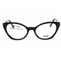 Moschino Unisex Eyeglasses - Black Plastic Cat Eye Full Rim Frame | MOS582 0807 00 ,