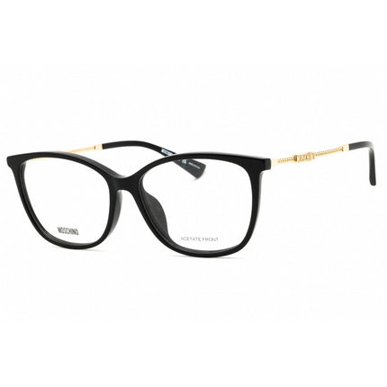 Moschino Unisex Eyeglasses - Black Rectangular Shape Full Rim Frame | MOS616/F 0807 00 ,