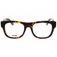 Moschino Unisex Eyeglasses - Havana Plastic Rectangular Shape Frame | MOS646 0086 00 ,