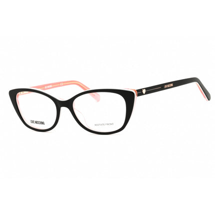 Moschino Love Unisex Eyeglasses - Black Plastic Cat Eye Shape Frame | MOL548 0807 00 ,