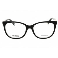 Moschino Love Unisex Eyeglasses - Black Plastic Rectangular Frame | MOL564 0807 00 ,
