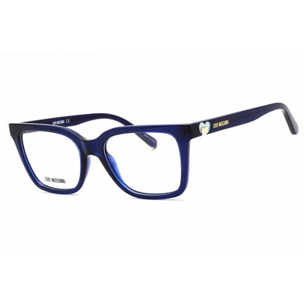 Moschino Love Unisex Eyeglasses - Blue Plastic Rectangular Frame | MOL603 0PJP 00 ,