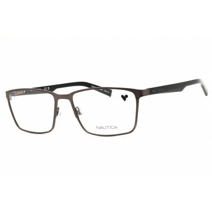 Nautica Unisex Eyeglasses - Matte Gunmetal Metal Rectangular Shape Frame | N7323 N 030 ,