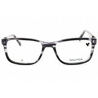 Nautica Unisex Eyeglasses - Dark Grey Horn Acetate Rectangular Shape Frame | N8177 031 ,