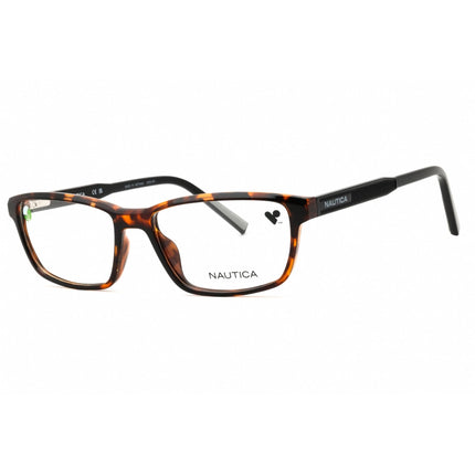 Nautica Unisex Eyeglasses - Dark Tortoise Rectangular Shape Full Rim Frame | N8199 206 ,