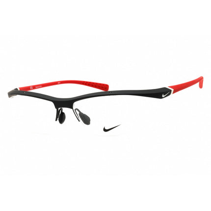 Nike Unisex Eyeglasses - Red Sport Wraparound Shape Half Rim Frame | 7070/2 015 ,